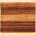 Serging Thickness of Abstract Orange Contemporary Rug, con2900org