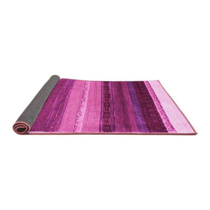 Sideview of Abstract Pink Contemporary Rug, con2900pnk