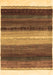 Machine Washable Abstract Brown Contemporary Rug, wshcon2900brn