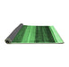 Sideview of Abstract Emerald Green Contemporary Rug, con2900emgrn