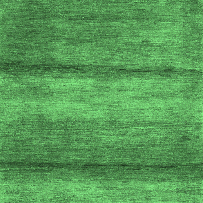 Square Machine Washable Abstract Emerald Green Contemporary Area Rugs, wshcon2901emgrn