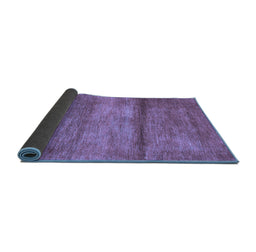 Sideview of Abstract Blue Contemporary Rug, con2901blu