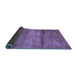 Sideview of Abstract Blue Contemporary Rug, con2901blu