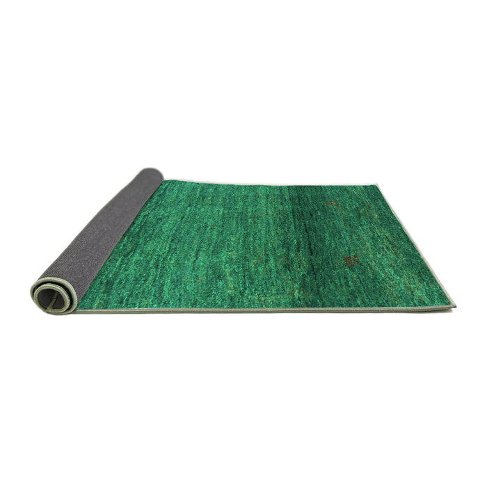 Sideview of Abstract Turquoise Contemporary Rug, con2902turq