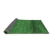 Sideview of Abstract Emerald Green Contemporary Rug, con2902emgrn