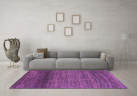 Machine Washable Abstract Purple Contemporary Rug, wshcon2902pur