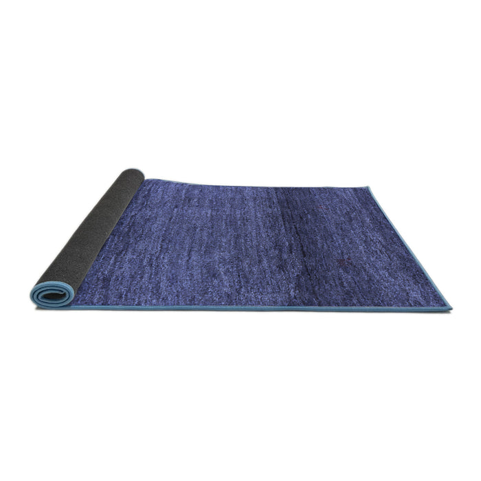 Sideview of Abstract Blue Contemporary Rug, con2902blu