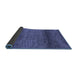 Sideview of Abstract Blue Contemporary Rug, con2902blu