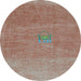 Round Abstract Light Blue Contemporary Rug, con2903lblu