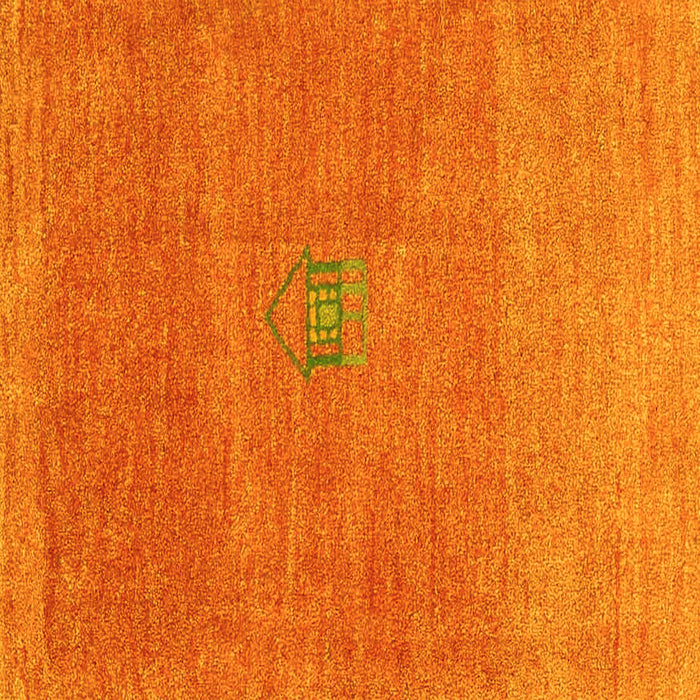 Square Abstract Yellow Contemporary Rug, con2903yw