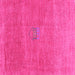 Square Abstract Pink Contemporary Rug, con2903pnk