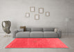 Contemporary Red Washable Rugs