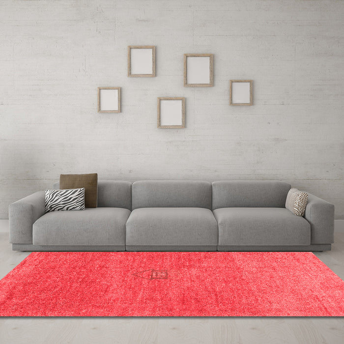 Contemporary Red Washable Rugs