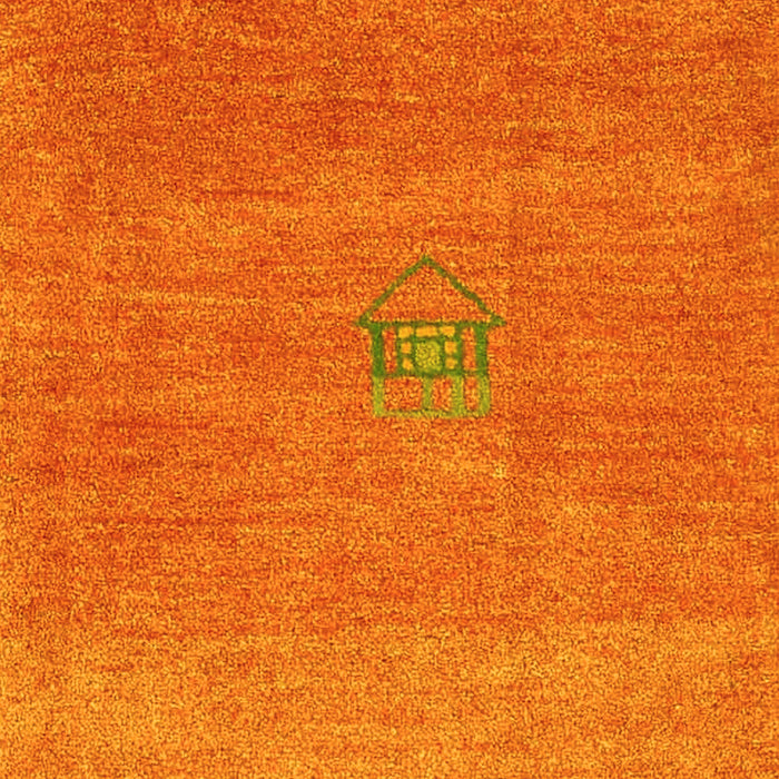 Machine Washable Abstract Yellow Contemporary Rug, wshcon2903yw