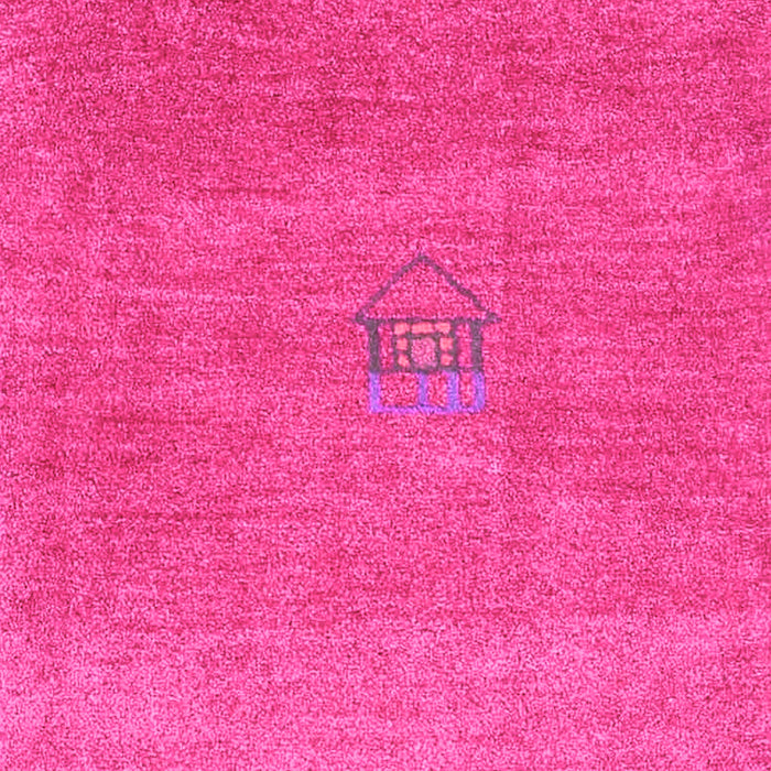 Machine Washable Abstract Pink Contemporary Rug, wshcon2903pnk