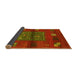 Sideview of Abstract Yellow Contemporary Rug, con2904yw