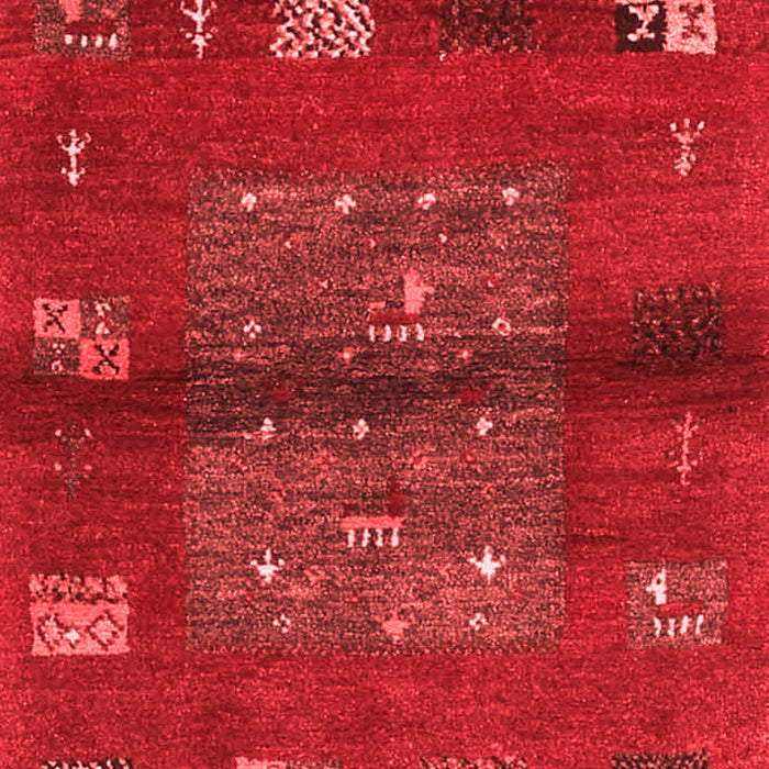Machine Washable Abstract Red Contemporary Rug, wshcon2904red