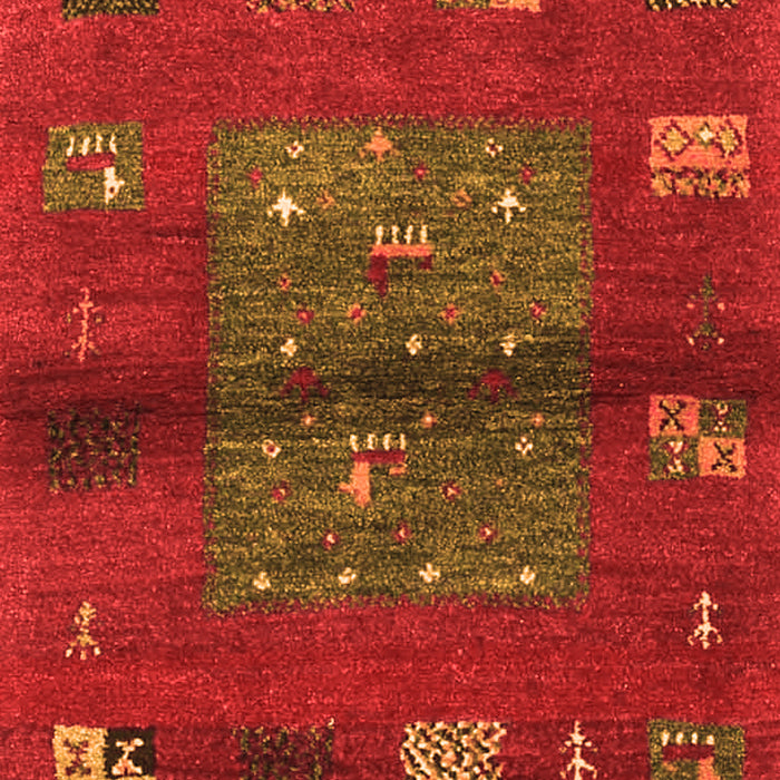 Abstract Orange Contemporary Rug, con2904org