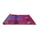 Sideview of Abstract Purple Contemporary Rug, con2904pur