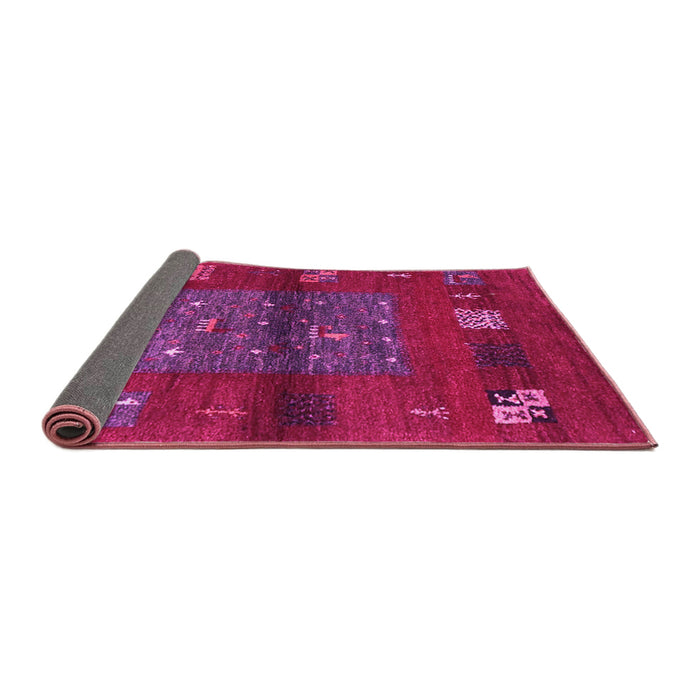 Sideview of Abstract Pink Contemporary Rug, con2904pnk