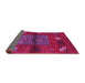 Sideview of Abstract Pink Contemporary Rug, con2904pnk