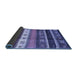 Sideview of Abstract Blue Contemporary Rug, con2905blu