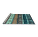 Sideview of Machine Washable Abstract Light Blue Contemporary Rug, wshcon2905lblu