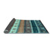 Sideview of Abstract Light Blue Contemporary Rug, con2905lblu