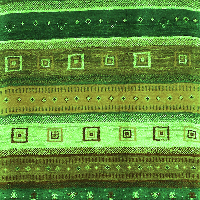 Serging Thickness of Machine Washable Abstract Green Contemporary Area Rugs, wshcon2905grn