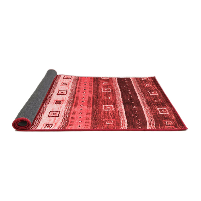Abstract Red Contemporary Area Rugs