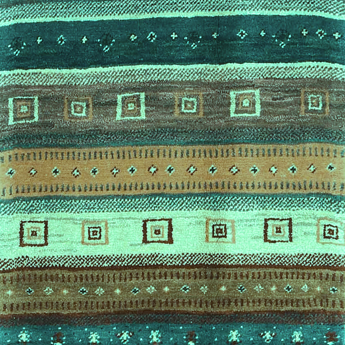 Machine Washable Abstract Turquoise Contemporary Area Rugs, wshcon2905turq