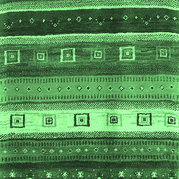 Abstract Emerald Green Contemporary Rug, con2905emgrn