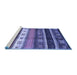 Sideview of Machine Washable Abstract Blue Contemporary Rug, wshcon2905blu