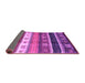 Sideview of Abstract Purple Contemporary Rug, con2905pur