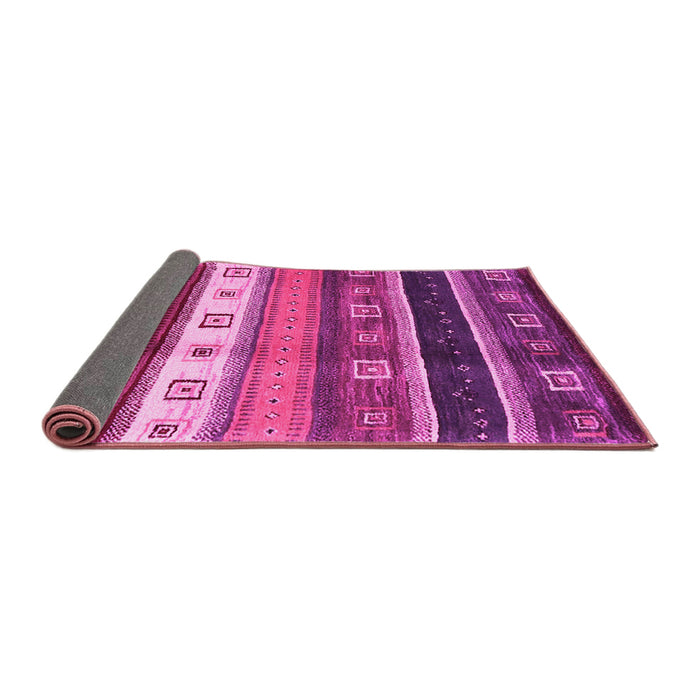 Sideview of Abstract Pink Contemporary Rug, con2905pnk