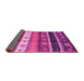 Sideview of Abstract Pink Contemporary Rug, con2905pnk