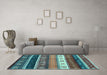 Machine Washable Abstract Light Blue Contemporary Rug in a Living Room, wshcon2905lblu