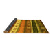 Sideview of Abstract Yellow Contemporary Rug, con2905yw