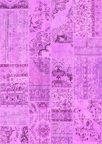 Patchwork Pink Transitional Rug, con2906pnk