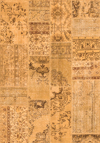 Patchwork Orange Transitional Rug, con2906org