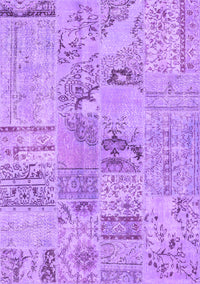 Patchwork Purple Transitional Rug, con2906pur