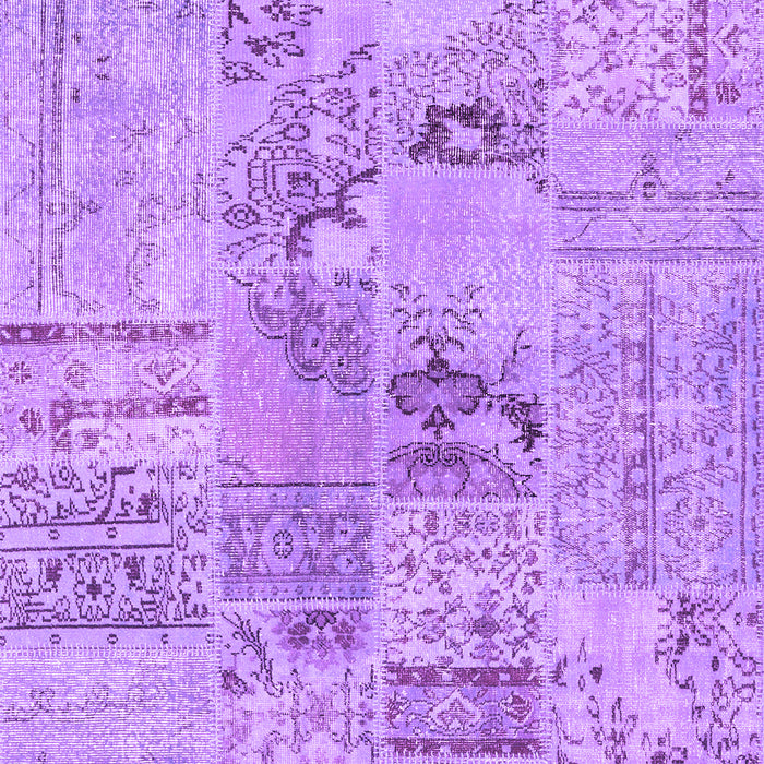 Patchwork Purple Transitional Rug, con2906pur