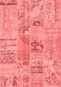 Patchwork Red Transitional Rug, con2906red