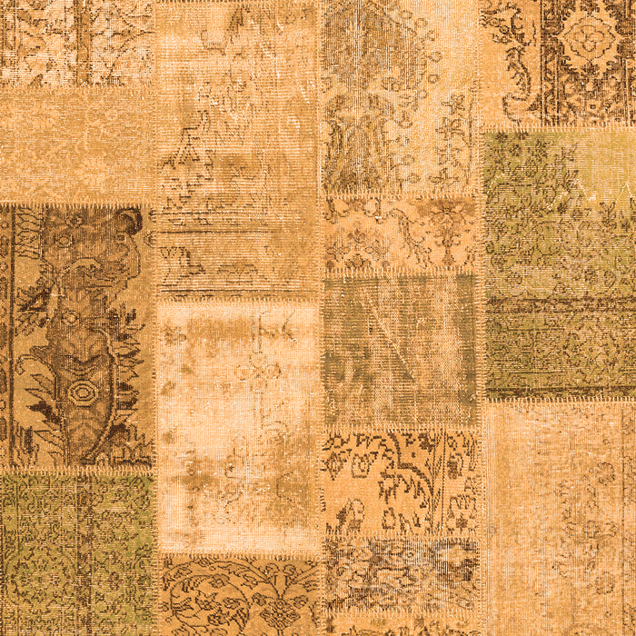 Patchwork Orange Transitional Rug, con2907org