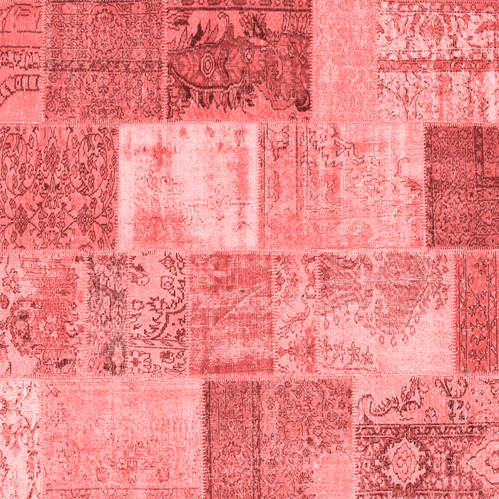 Patchwork Red Transitional Rug, con2907red