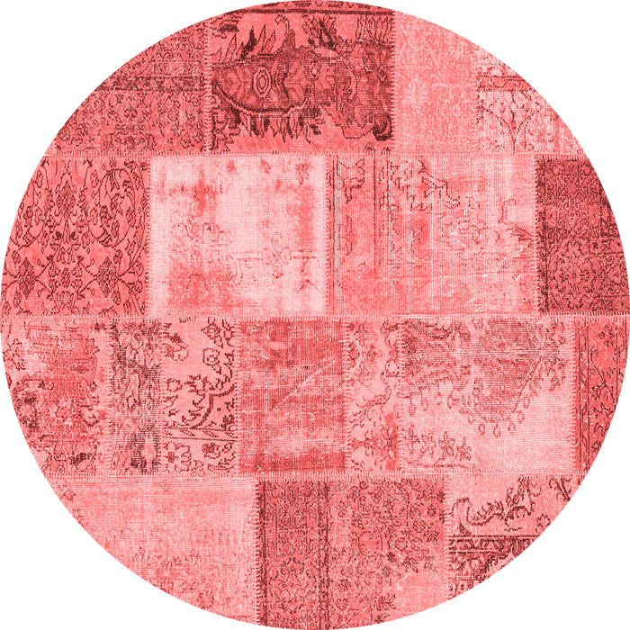 Patchwork Red Transitional Rug, con2907red