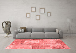 Transitional Red Washable Rugs