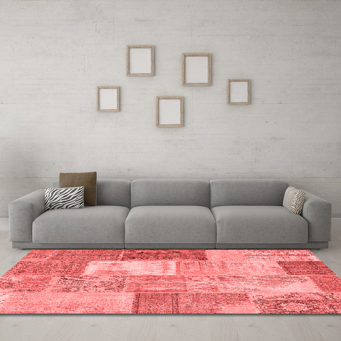 Transitional Red Washable Rugs