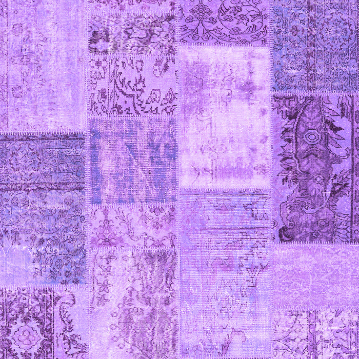 Patchwork Purple Transitional Rug, con2907pur