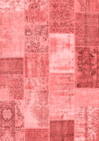 Patchwork Red Transitional Rug, con2907red